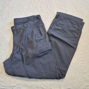 Duluth Trading Pants Mens 36x32 Armachillo Chino Nylon Stretch Hiking Gray #2